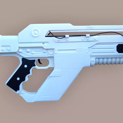 Pulse Rifle Model F44AA - From Movie Alien Rumulus - 3D Printed Cosplay Prop 1:1 Scale - Plastic Toy