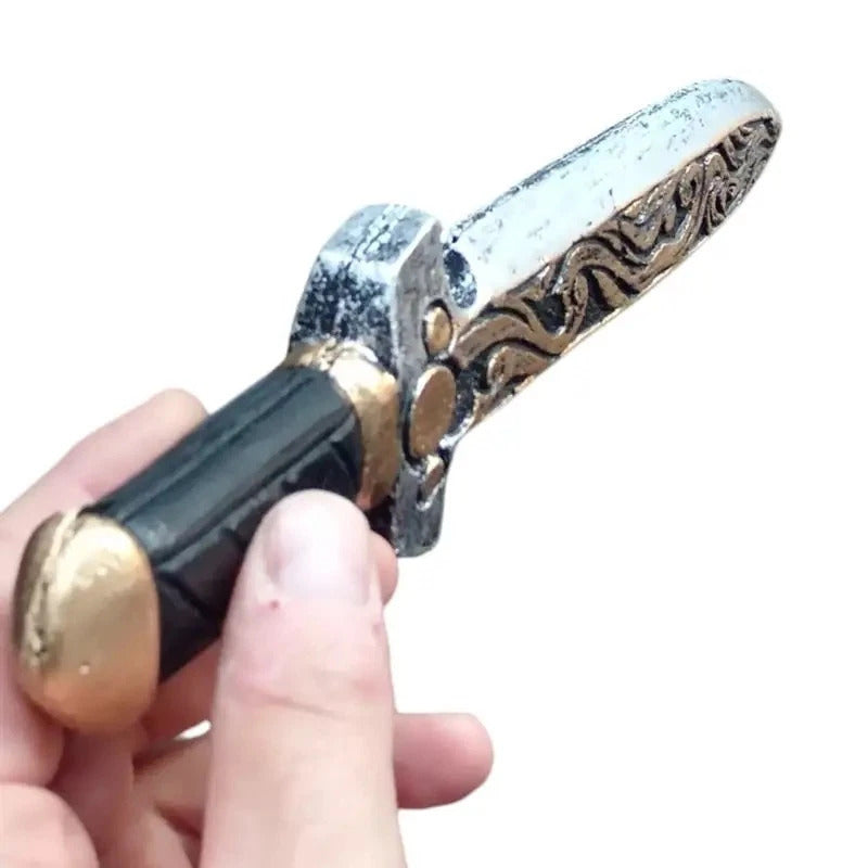 Medieval Fantasy Ornamental Dagger – PU Foam Cosplay Prop – 1:1 Scale 28 cm Toy