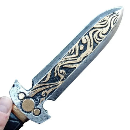 Medieval Fantasy Ornamental Dagger – PU Foam Cosplay Prop – 1:1 Scale 28 cm Toy