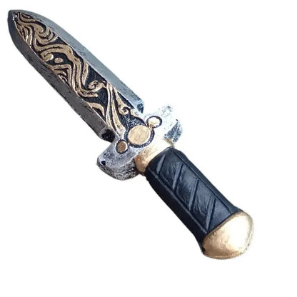 Medieval Fantasy Ornamental Dagger – PU Foam Cosplay Prop – 1:1 Scale 28 cm Toy