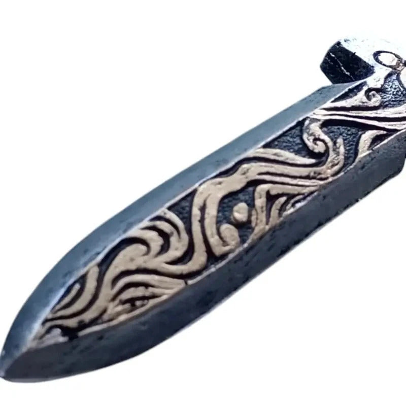 Medieval Fantasy Ornamental Dagger – PU Foam Cosplay Prop – 1:1 Scale 28 cm Toy