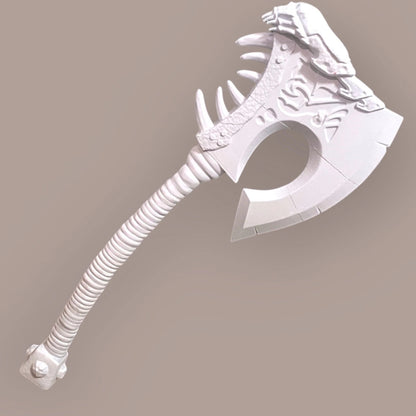 WoW Orc Gorehowl Axe – 3D Printed Plastic Toy - Cosplay Prop – 1:1 Scale