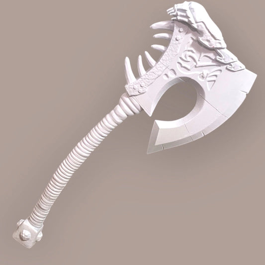 WoW Orc Gorehowl Axe – 3D Printed Plastic Toy - Cosplay Prop – 1:1 Scale