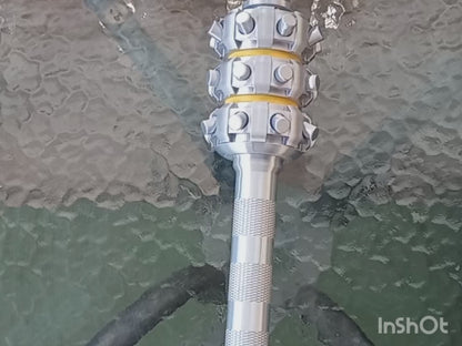 Hell Diver Thermite Grenade | 3D Printed Silver & Yellow Cosplay Prop 1:1 Scale