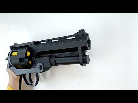 Hellboy Good Samaritan 3D Printed Plastic Toy - Cosplay Prop 1:1 Scale – Black Yellow Wood PLA