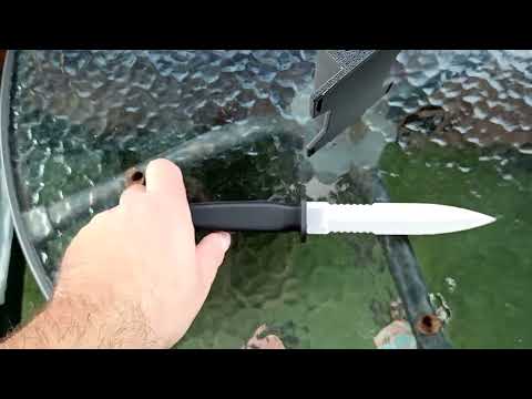 Deadpool's Baby Knife – 3D Printed CPlastic Toy -Cosplay Prop + Leg Sheath  Black & Silver PLA