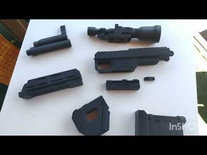 IQA-11 Blaster Plastic Toy – 3D Printed Star Wars Cosplay Prop 1:1 Scale DIY Kit