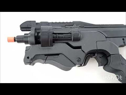 Cyberpunk Style Sci-Fi Pistol – 3D Printed Cosplay Prop 1:1 Scale