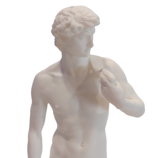 3D Printed David Statue – 20cm White PLA Replica – Renaissance Art Sculpture