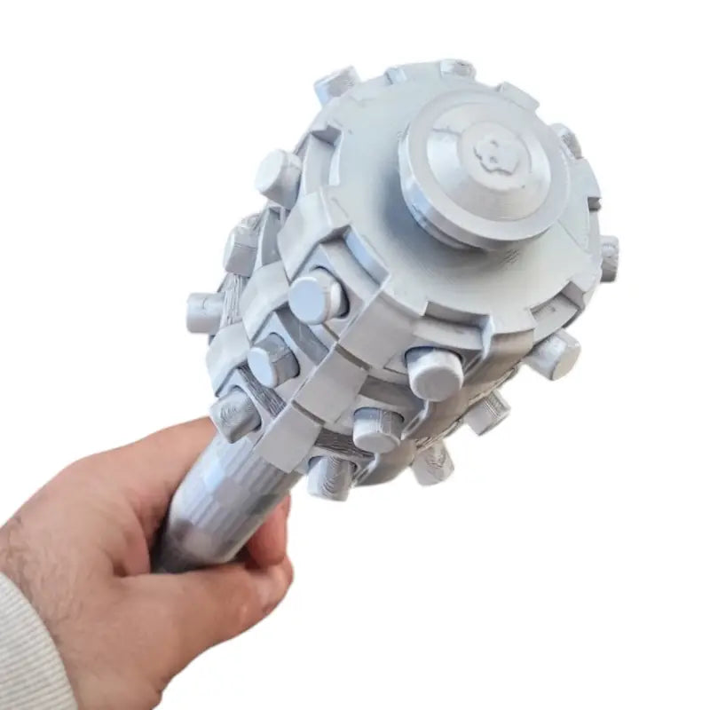 Hell Diver Thermite Grenade | 3D Printed Silver & Yellow Cosplay Prop 1:1 Scale