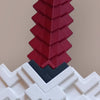 Minecraft Sword – 3D Printed Plastic Toy-  Cosplay Prop – 60cm – PLA Black White Red
