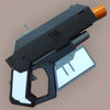Cyberpunk Style 2 Sci-Fi Pistol – 3D Printed Cosplay Prop 1:1 Scale