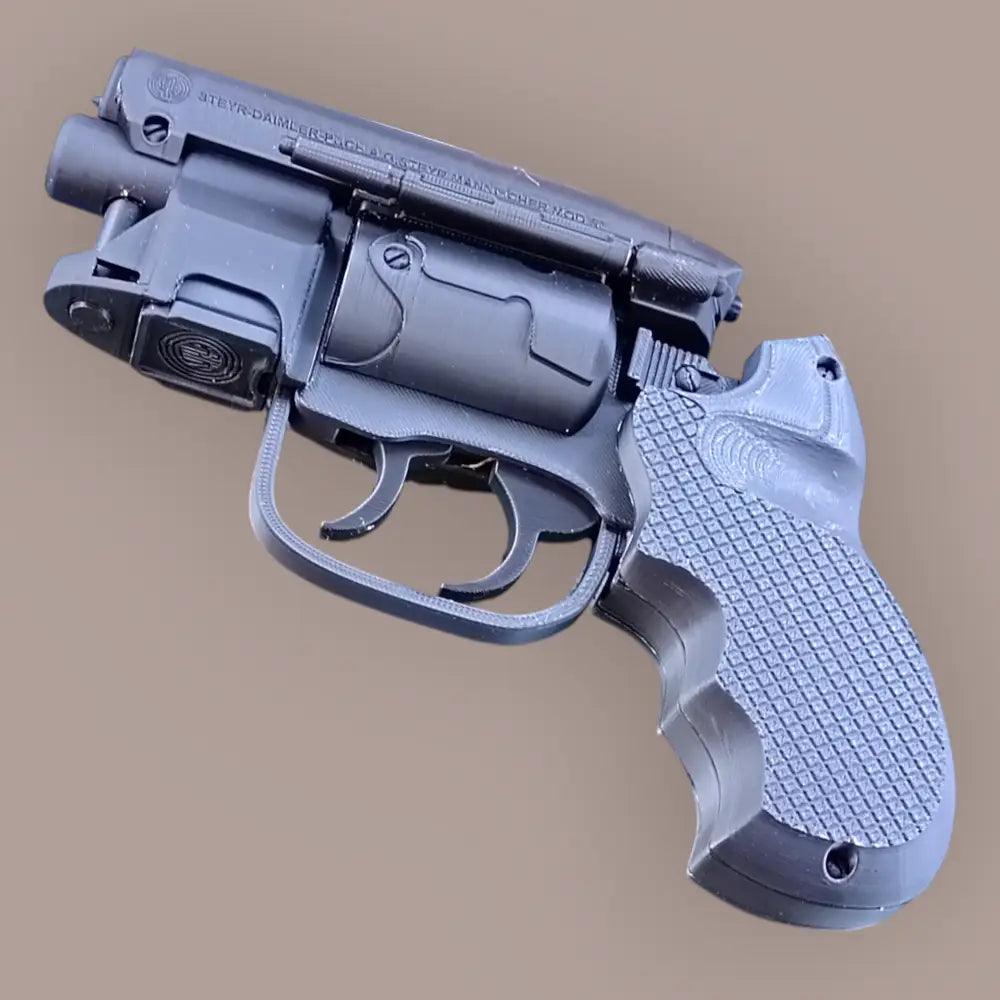Snubnose Blaster - Blade Runner 3D Printed Cosplay Movie Prop – 1:1 Scale Plastic Toy