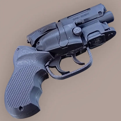 Snubnose Blaster - Blade Runner 3D Printed Cosplay Movie Prop – 1:1 Scale Plastic Toy