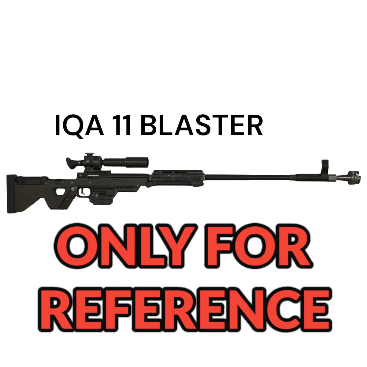 IQA-11 Blaster Plastic Toy – 3D Printed Star Wars Cosplay Prop 1:1 Scale DIY Kit