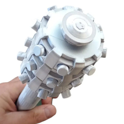 Hell Diver Thermite Grenade | 3D Printed Silver & Yellow Cosplay Prop 1:1 Scale