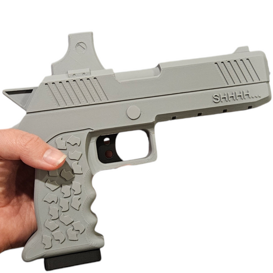 Pistol with Silencer – 3D Printed Battle Royale Plastic Toy 1:1 Scale