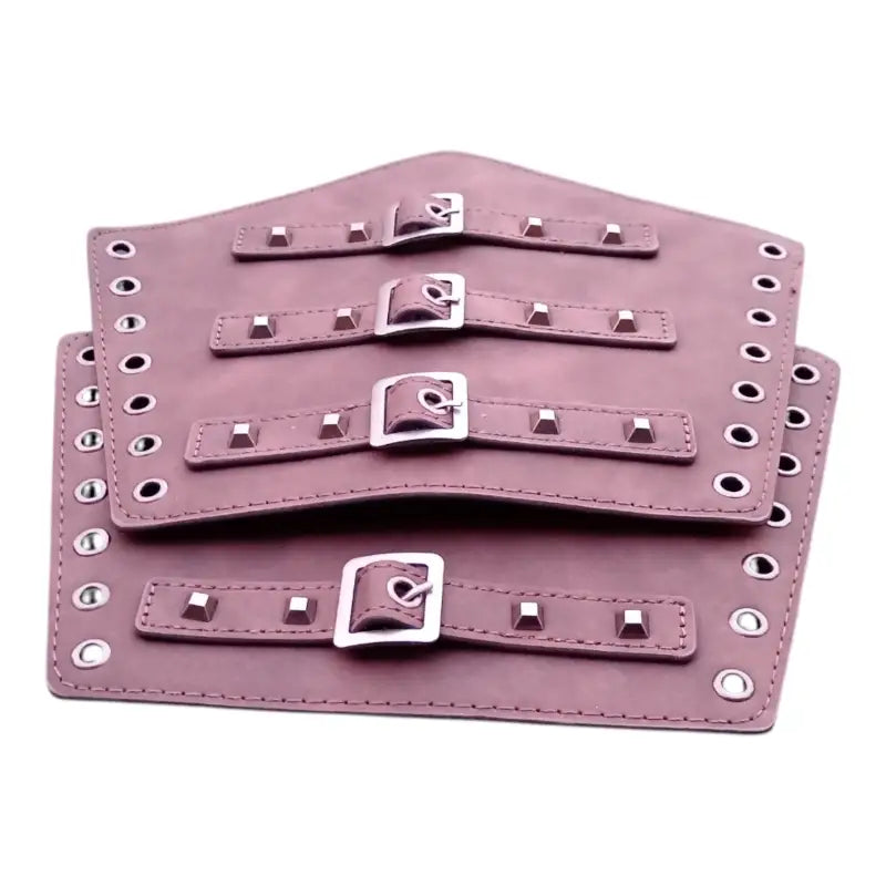 Medieval Wrist Cuffs - Faux Leather & PU – Fantasy Costume Anime Cosplay Prop