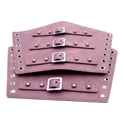 Medieval Wrist Cuffs - Faux Leather & PU – Fantasy Costume Anime Cosplay Prop