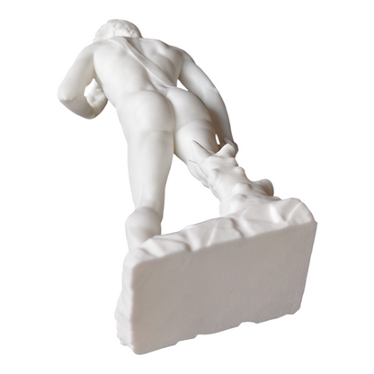 3D Printed David Statue – 20cm White PLA Replica – Renaissance Art Sculpture