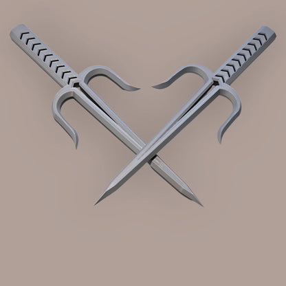 SAI Weapon – Raphael Ninja Turtle – 3D Printed Plastic Toy - Cosplay Prop – 1:1 Scale (Set of 2)